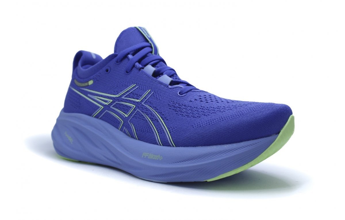 Tenis Asics Gel Nimbus 26 - feminino - azul e verde Azul 2