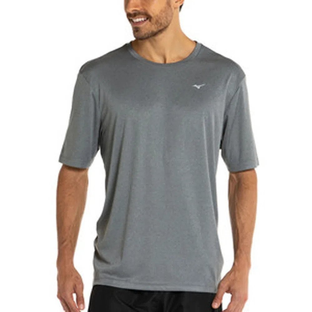 Camiseta Mizuno Spark 2 - masculino - cinza escuro