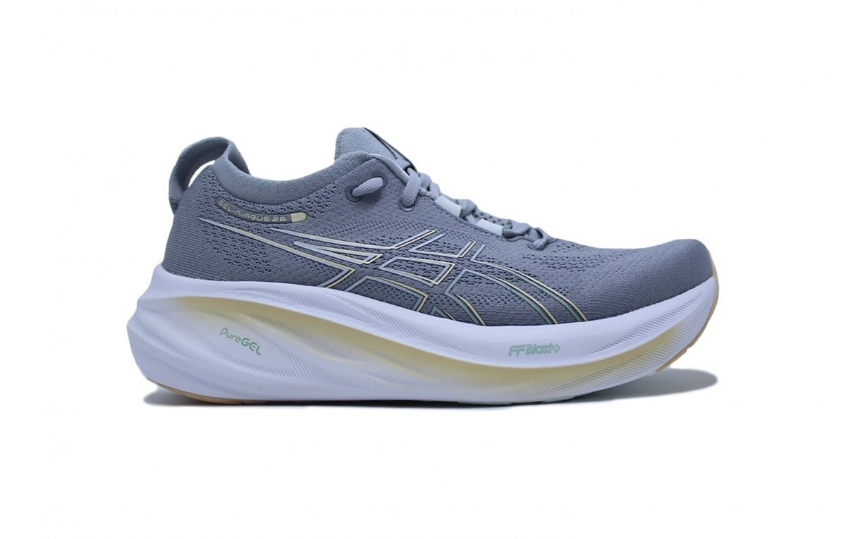 Tenis Asics Gel-Nimbus 26 - feminino - cinza