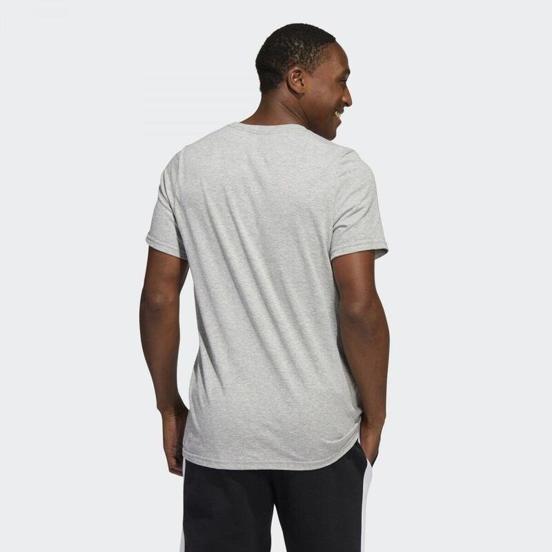 Camisa Adidas Logo Rush - masculino - cinza e preto Cinza 2