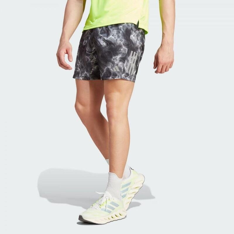 Bermuda Adidas Otr Short Aop - masculino - cinza e preto