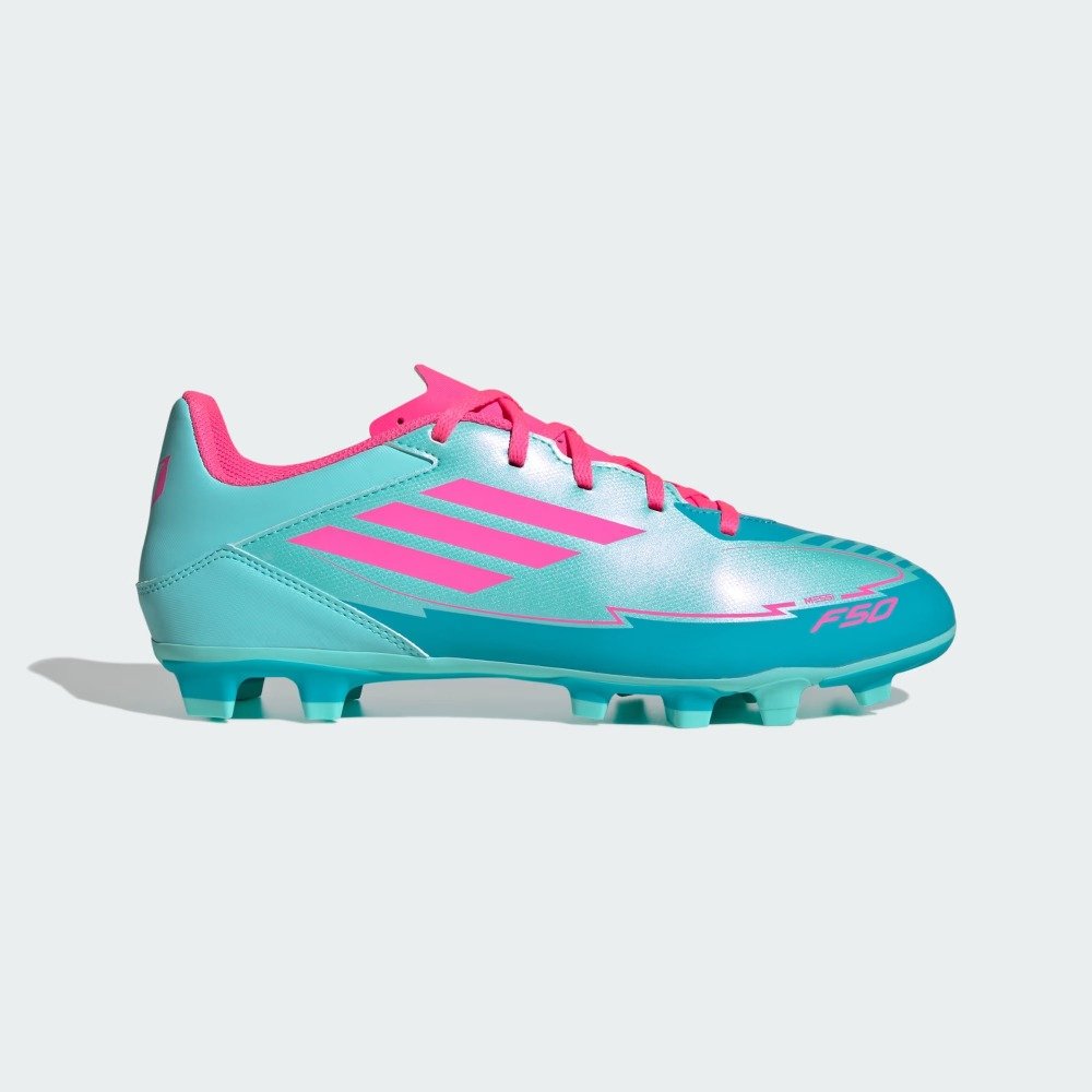 Chuteira Campo Adidas F50 Club Messi - masculino - azul e rosa Azul 2