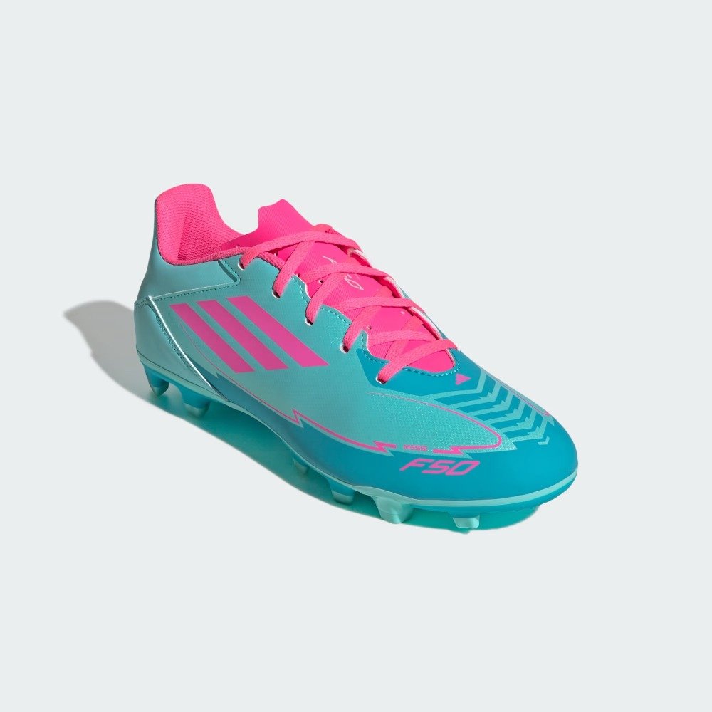 Chuteira Campo Adidas F50 Club Messi - masculino - azul e rosa Azul 5
