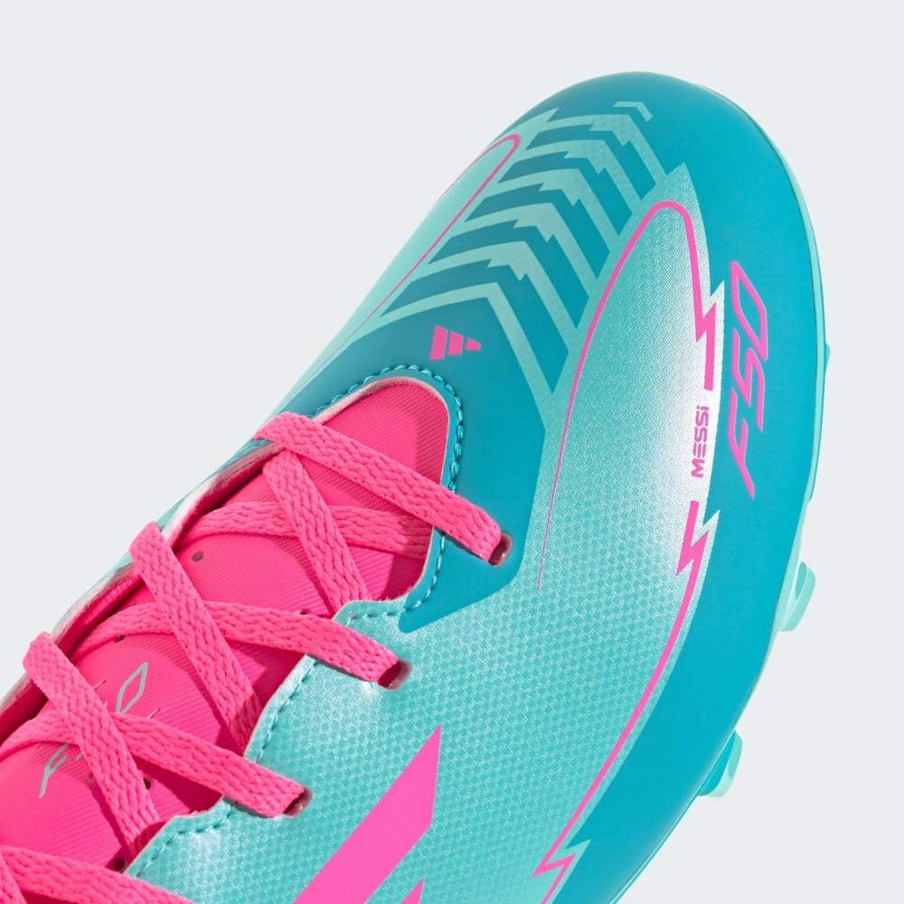Chuteira Campo Adidas F50 Club Messi - masculino - azul e rosa Azul 10