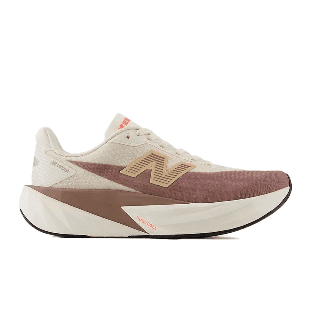 Tênis New Balance Fuelcell Rebel V5 - masculino - bege e marrom