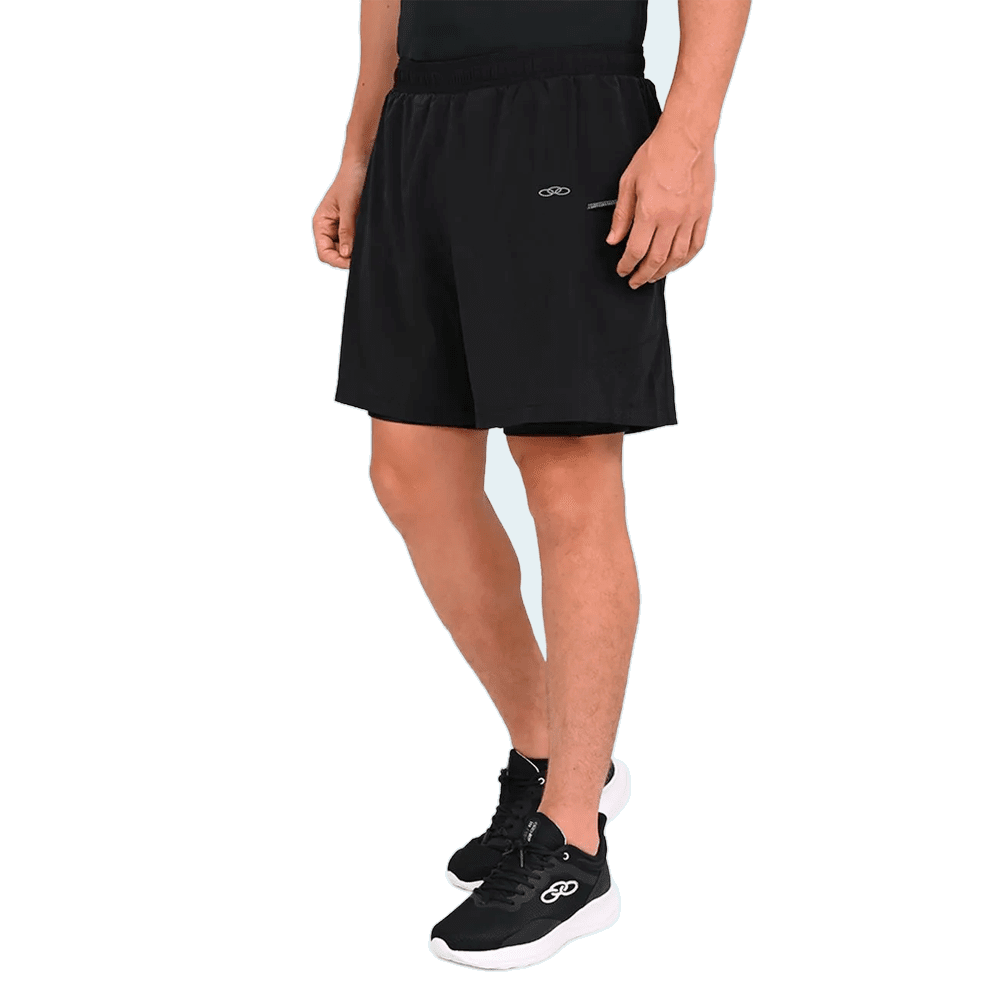 Bermuda Olympikus Ultra 2 Em 1 - masculino - preto Preto 4