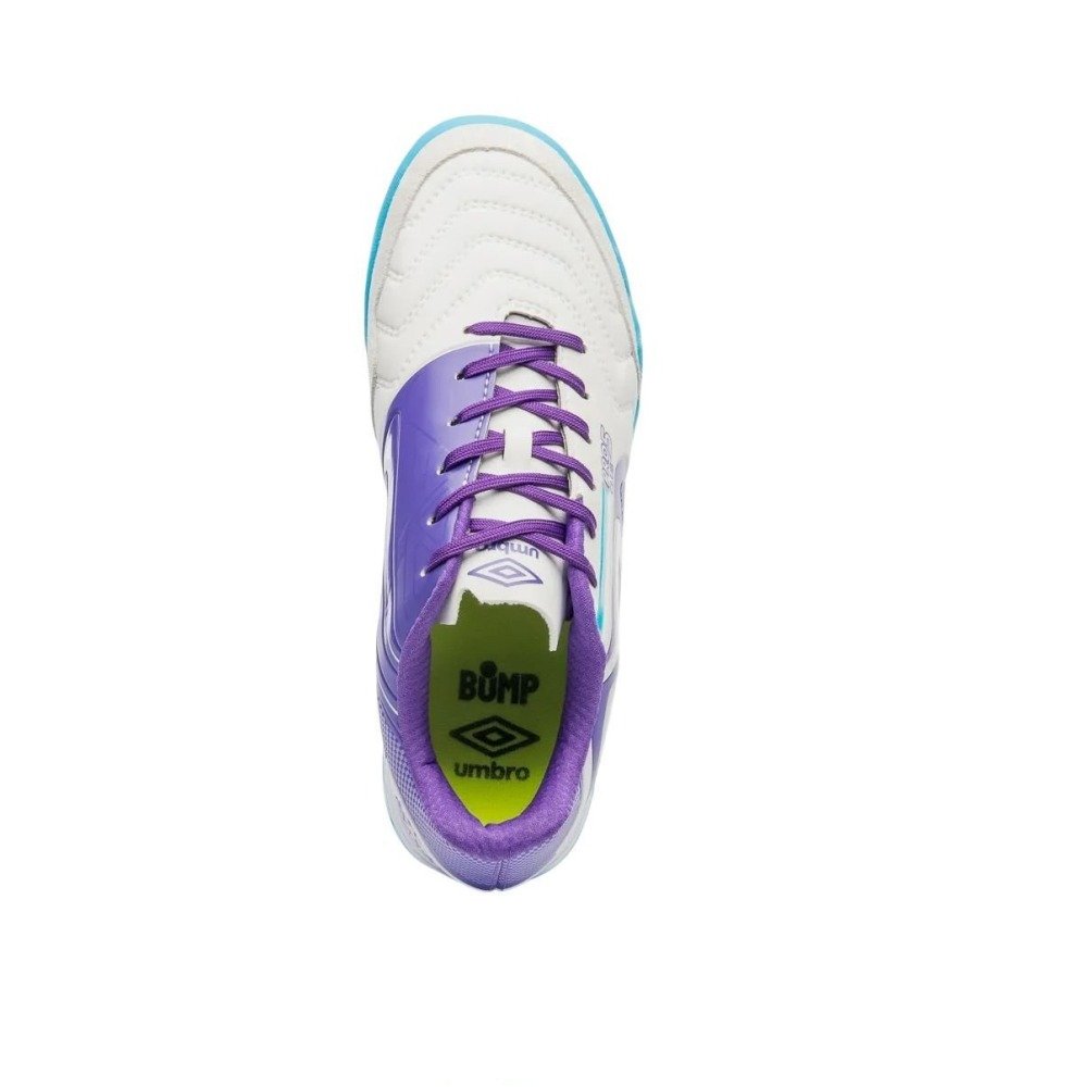 Chuteira Society Umbro Pro 5 Bump Club - masculino - roxo e branco Branco/Roxo 3