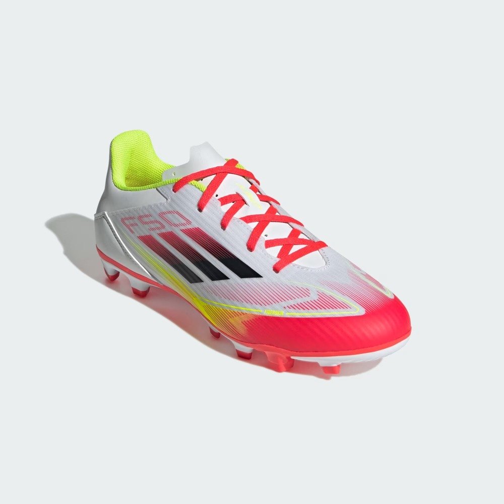 Chuteira Campo Adidas F50 Club - masculino - verde e vermelho Branco 6