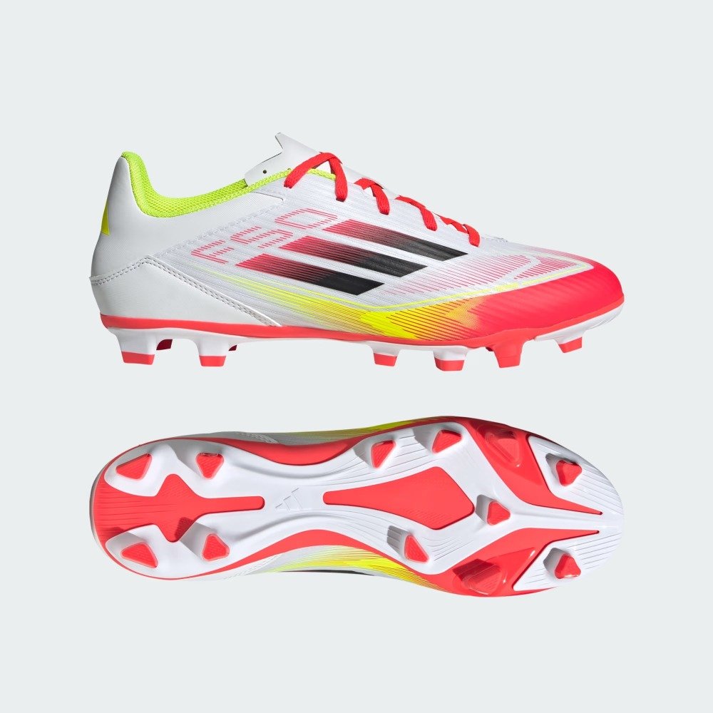 Chuteira Campo Adidas F50 Club - masculino - verde e vermelho Branco 2