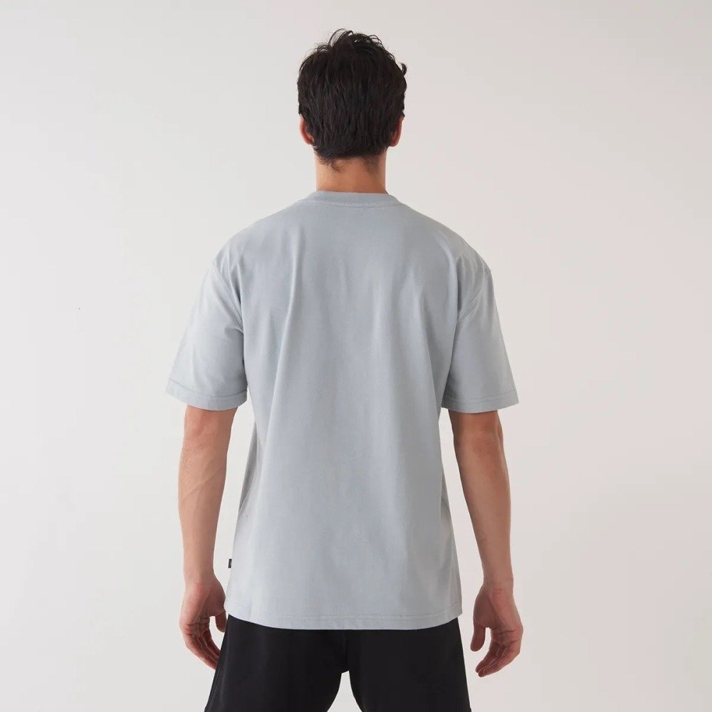 Camiseta New Balance Athletics 550 Patch - masculino - cinza mescla Cinza 2