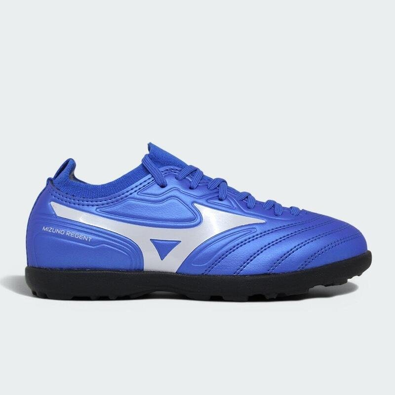 Chuteira Mizuno society Regent Jr infantil - unissex - azul royal