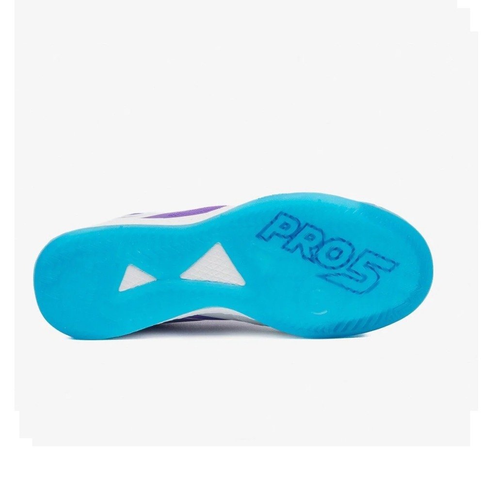 Chuteira Futsal Umbro PRO 5 Bump - masculino - roxo e branco Branco/Roxo 5
