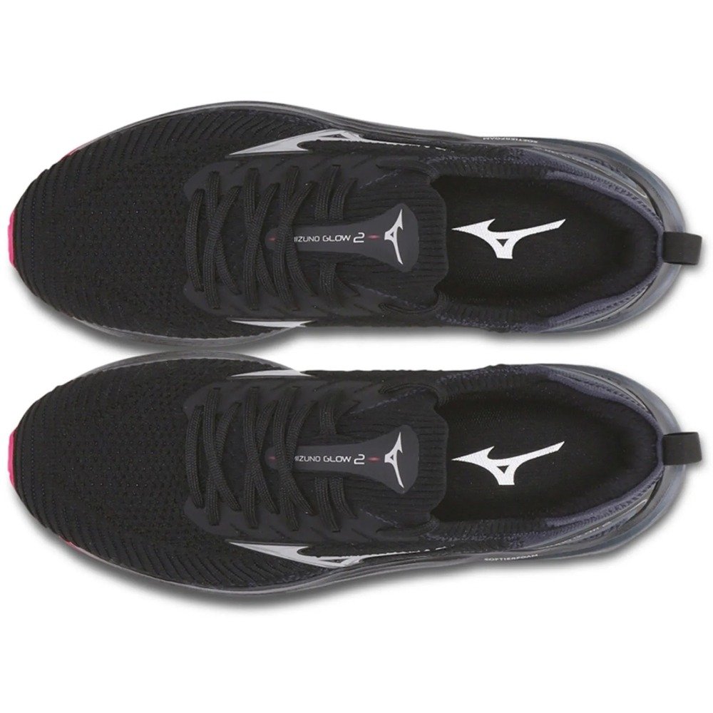 Tênis Mizuno Glow 2 - feminino - preto e rosa Preto 2