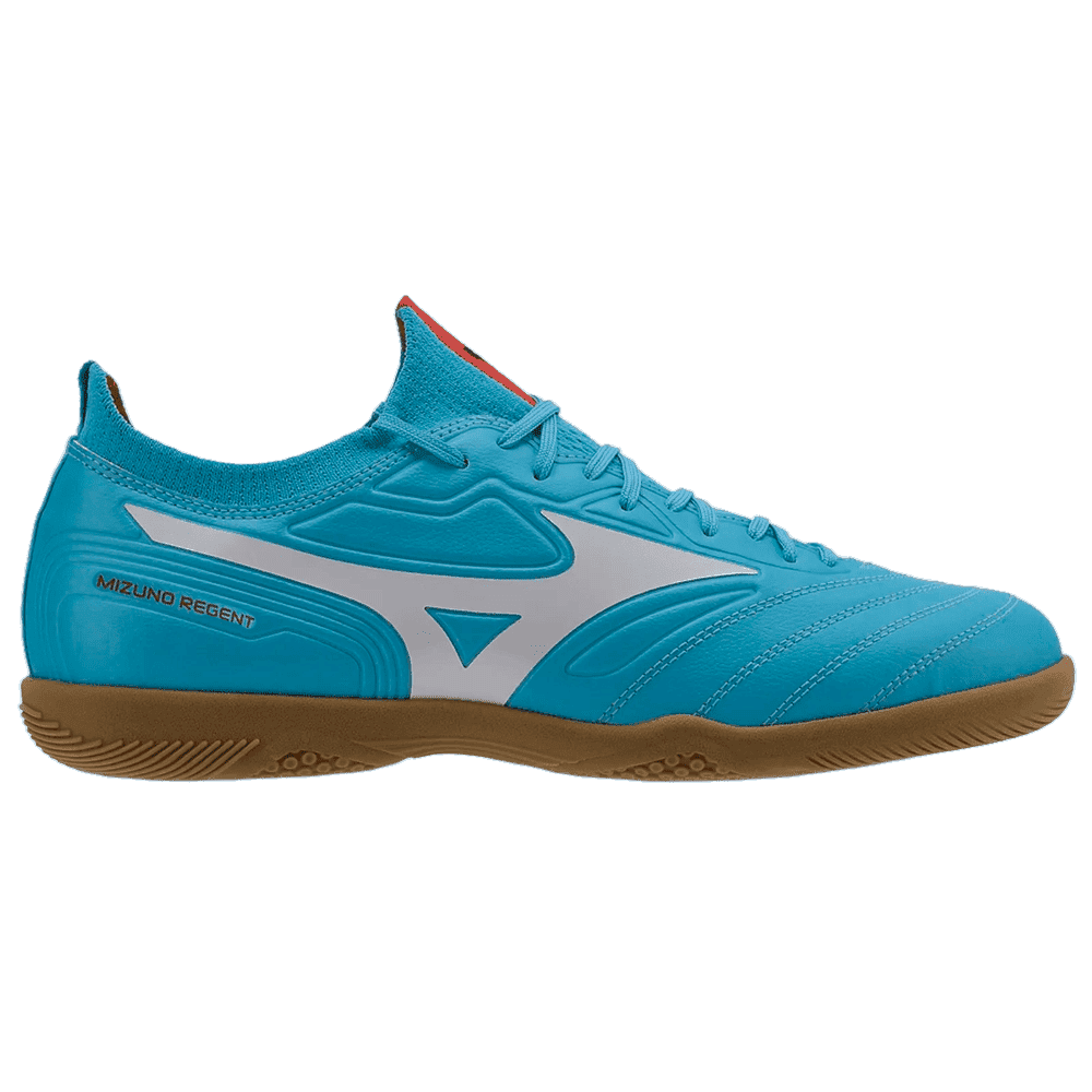 Chuteira Futsal Mizuno Regent - masculino - azul e branco