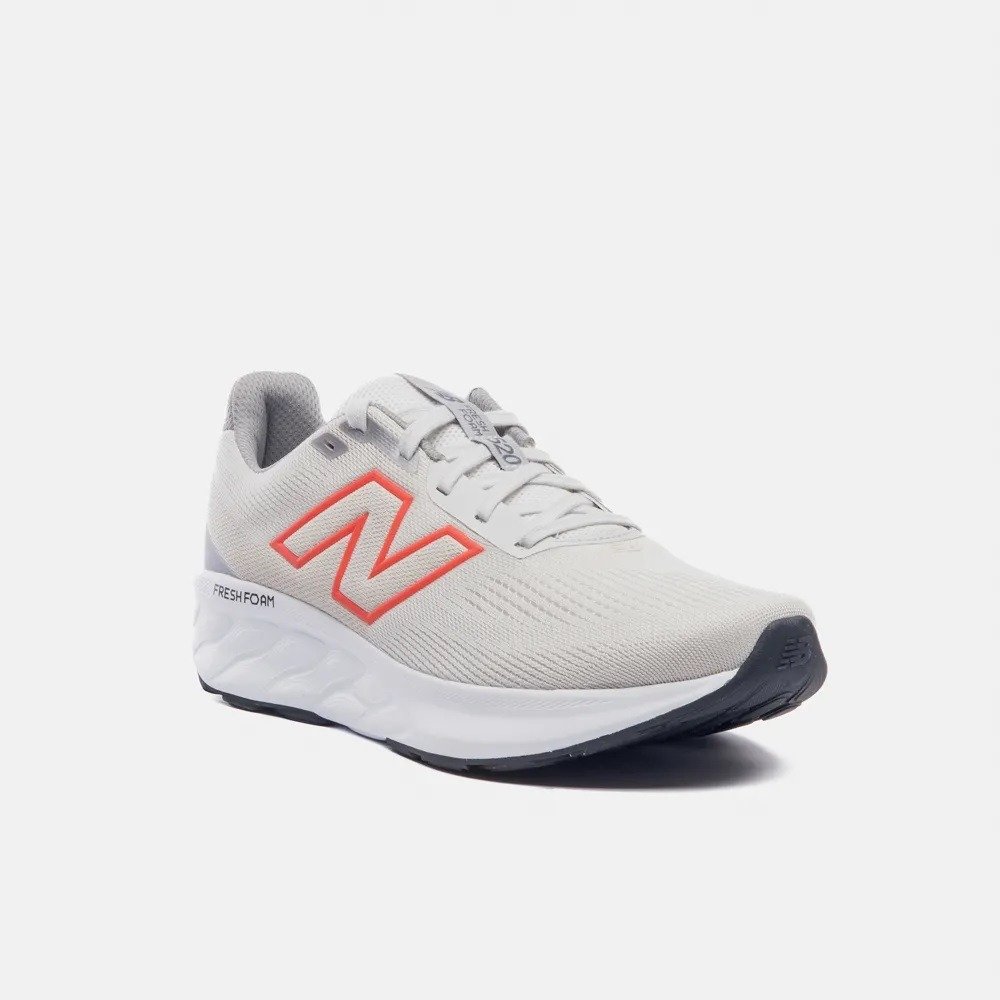 Tênis New Balance Fresh Foam 520 V9 - masculino - branco e cinza Bege 2