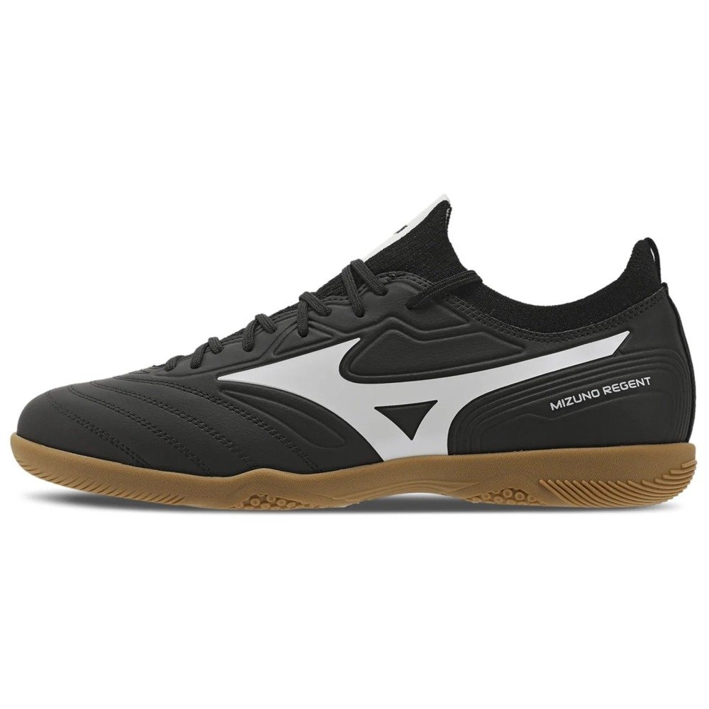 Tênis Futsal Mizuno Regent - masculino - preto e branco Preto 4