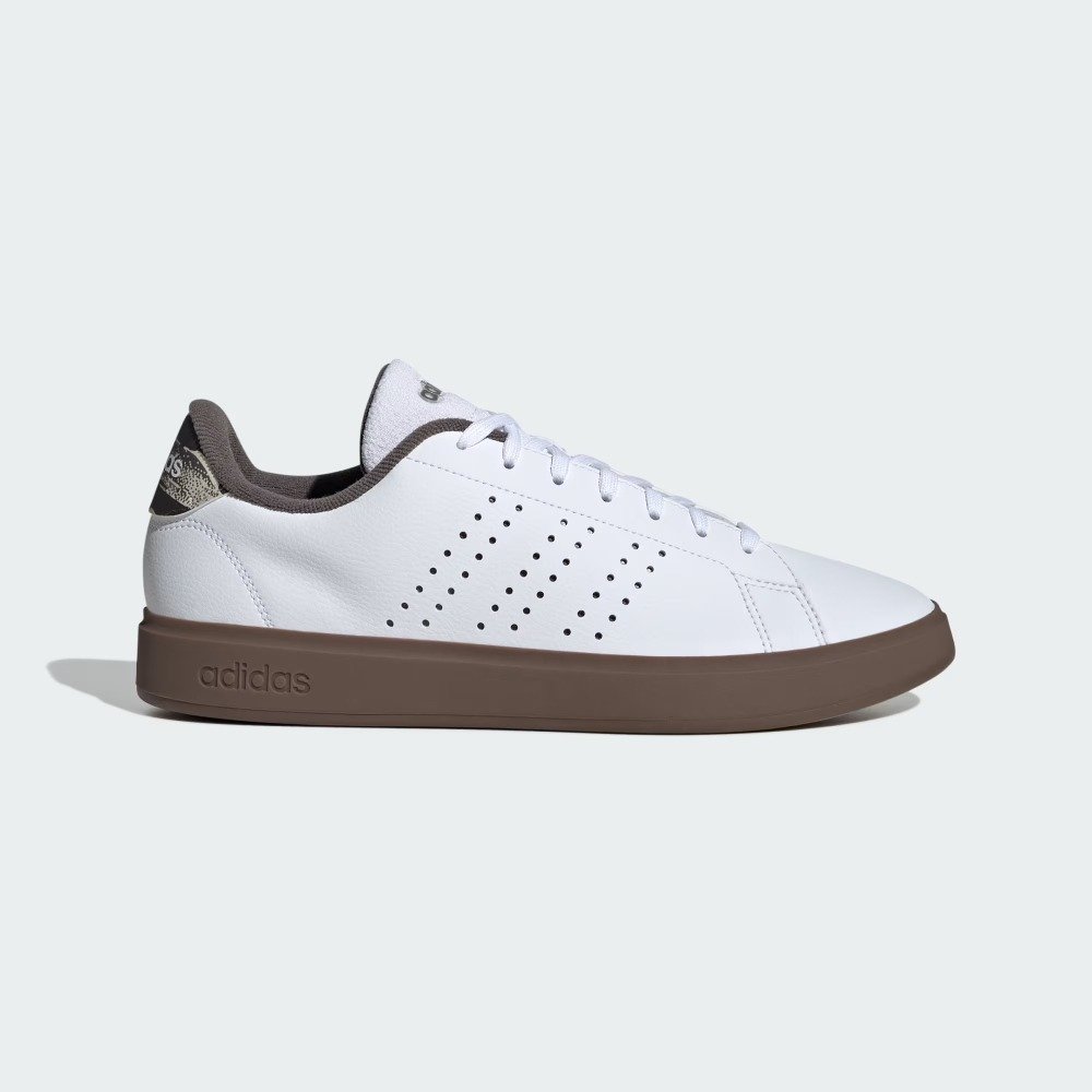 Tênis Adidas Advantage - masculino - branco e marrom