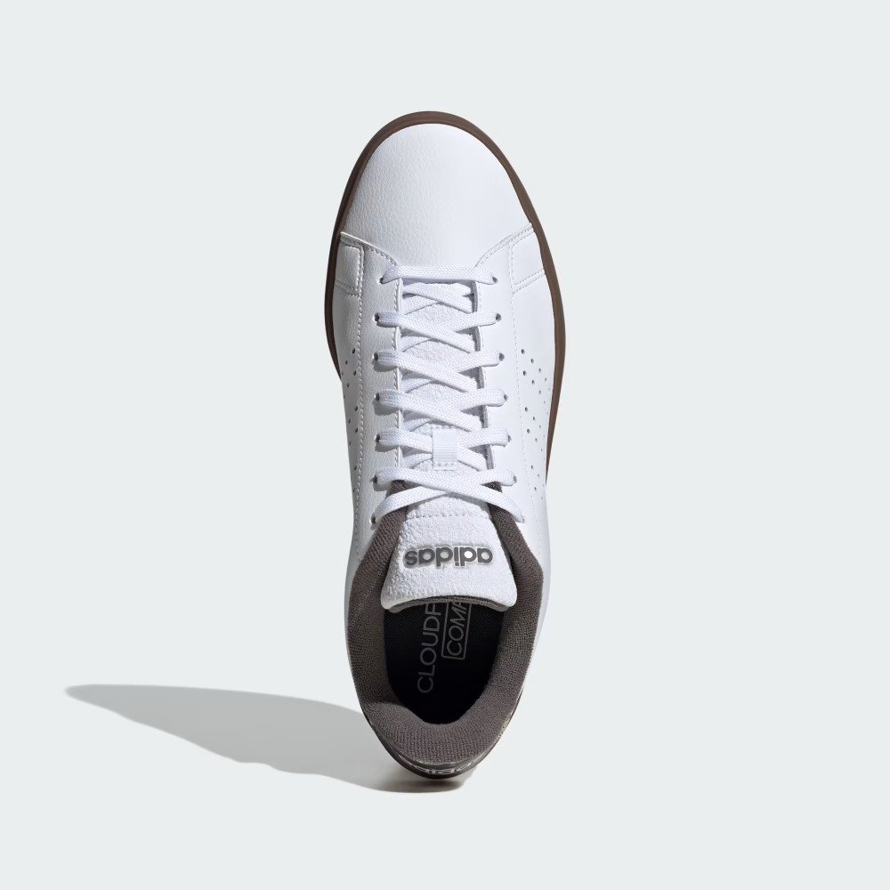 Tênis Adidas Advantage - masculino - branco e marrom Branco 2
