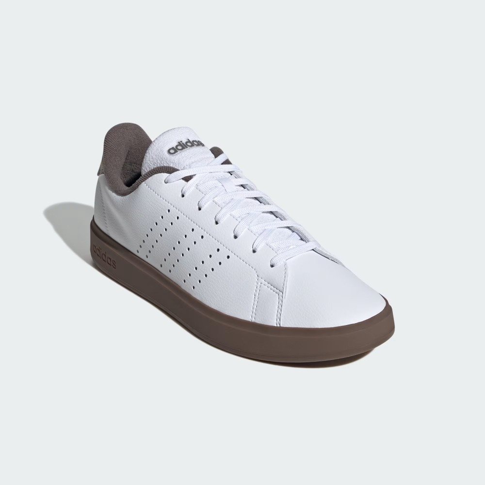 Tênis Adidas Advantage - masculino - branco e marrom Branco 4