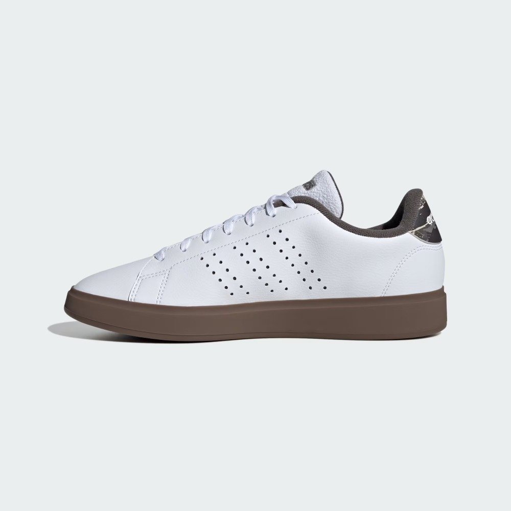 Tênis Adidas Advantage - masculino - branco e marrom Branco 6