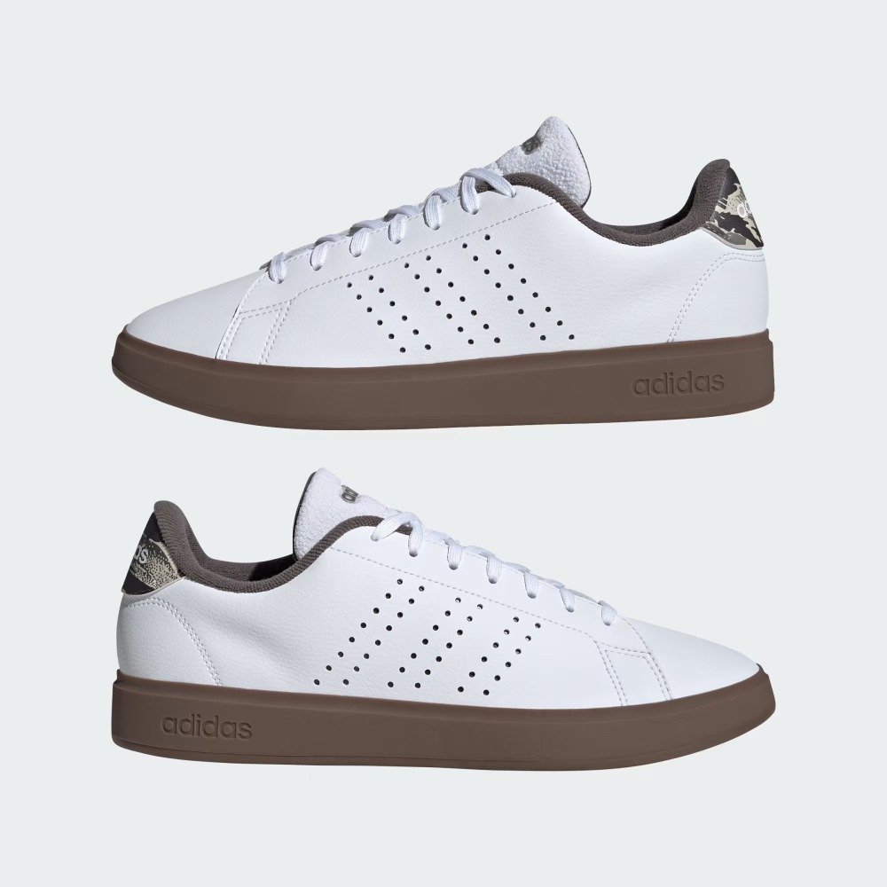 Tênis Adidas Advantage - masculino - branco e marrom Branco 7