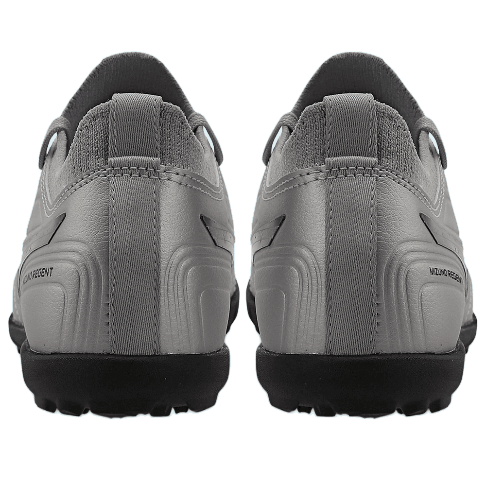 Chuteira Mizuno Regent JR - unissex - prata e preto Prata 3