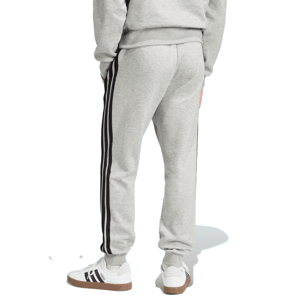 Calça Adidas Fleece Essentials Três Listras - masculino - cinza e preto Cinza 2