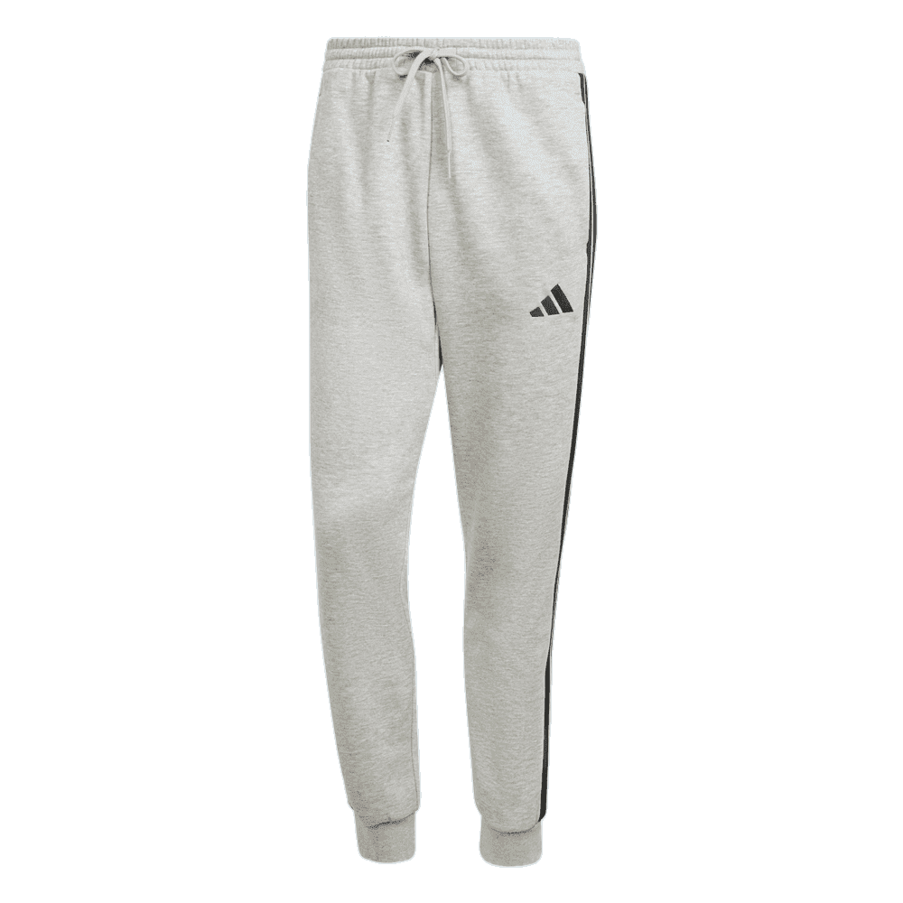 Calça Adidas Fleece Essentials Três Listras - masculino - cinza e preto Cinza 3