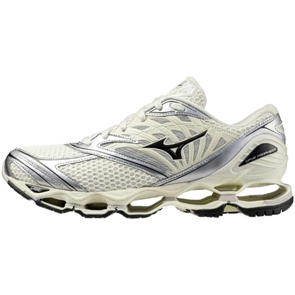 Tênis Mizuno Wave Prophecy LS Air Mesh - masculino - bege e preto