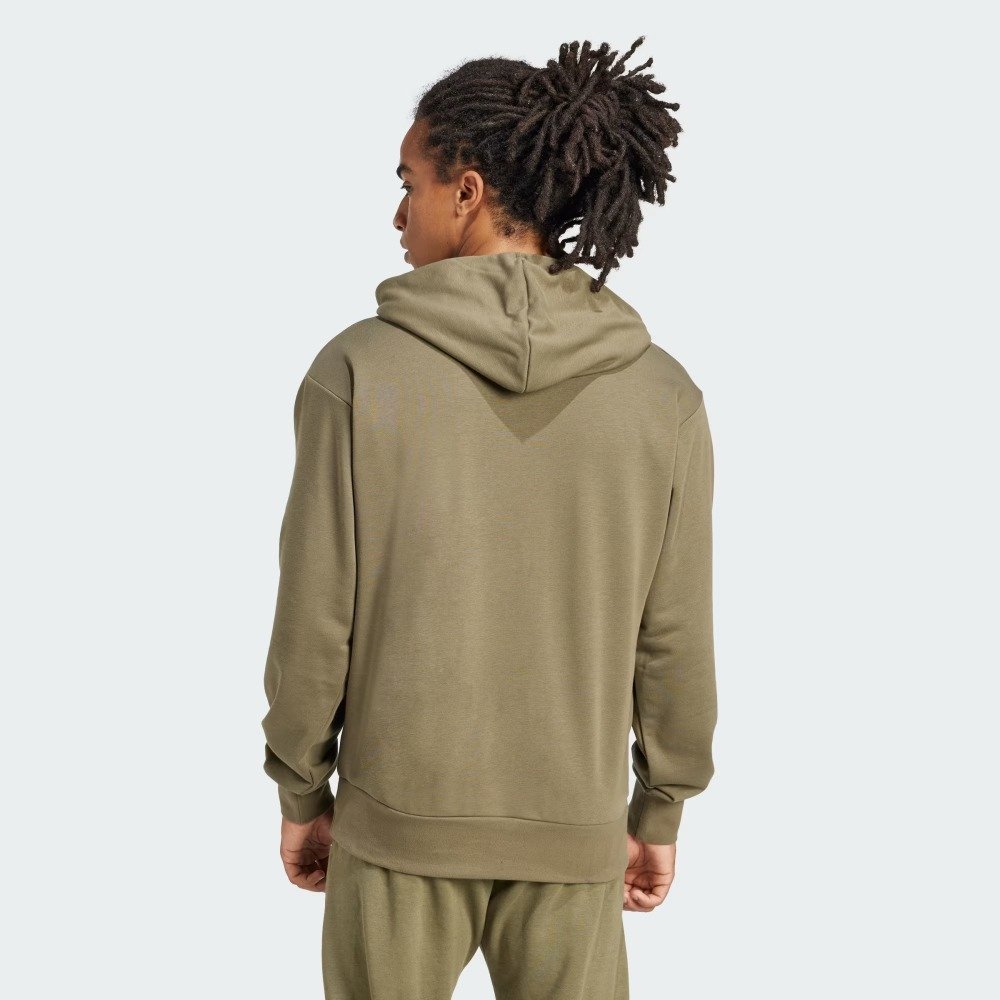 Moletom Adidas Terry Francês Big Logo Essentials - masculino - verde escuro Verde Escuro 2