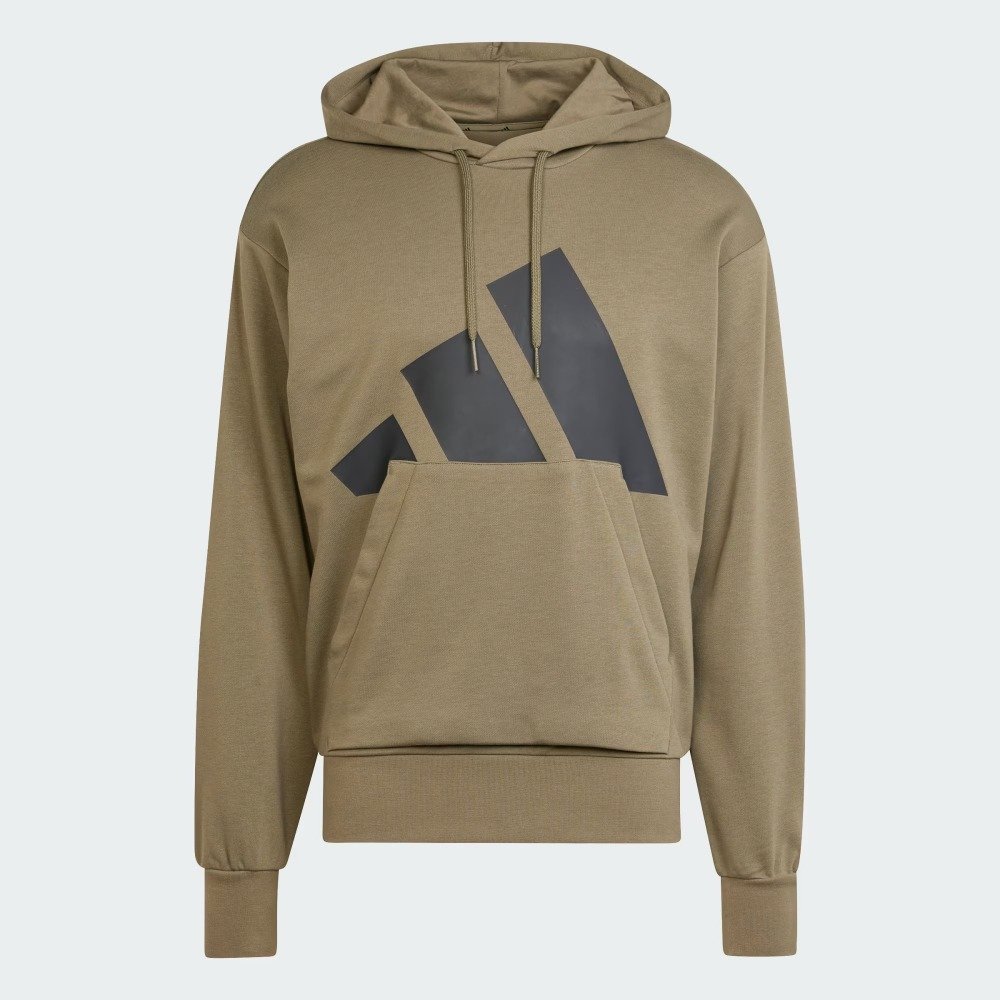 Moletom Adidas Terry Francês Big Logo Essentials - masculino - verde escuro Verde Escuro 5