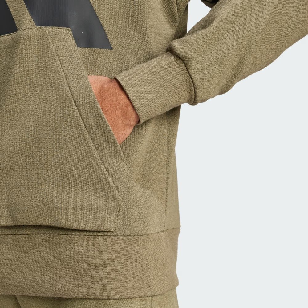 Moletom Adidas Terry Francês Big Logo Essentials - masculino - verde escuro Verde Escuro 7