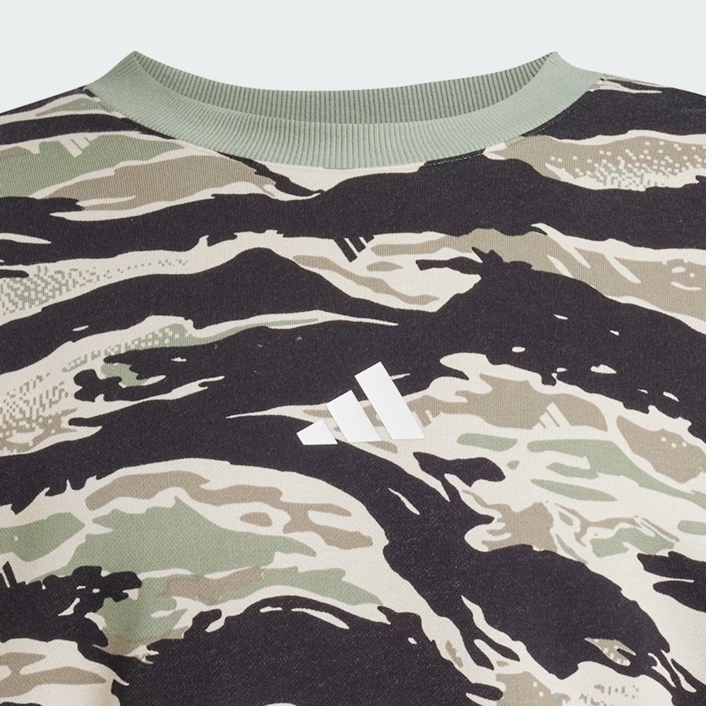 Moletom Adidas Seasonal Essentials - masculino - camuflado Verde 4