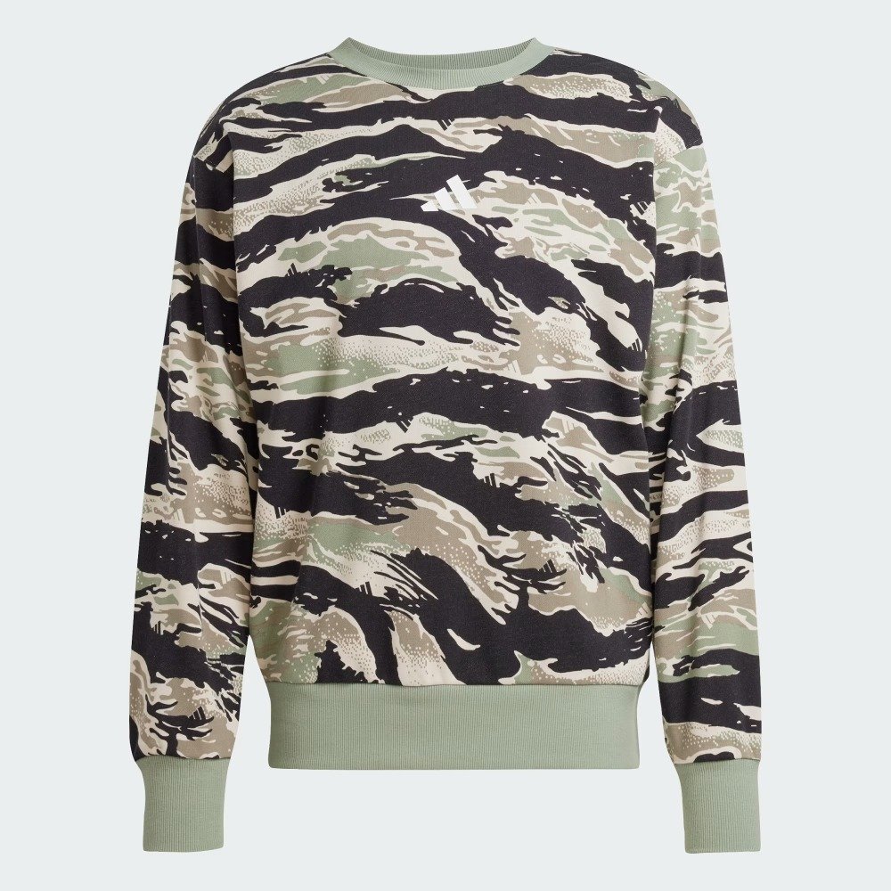 Moletom Adidas Seasonal Essentials - masculino - camuflado Verde 5