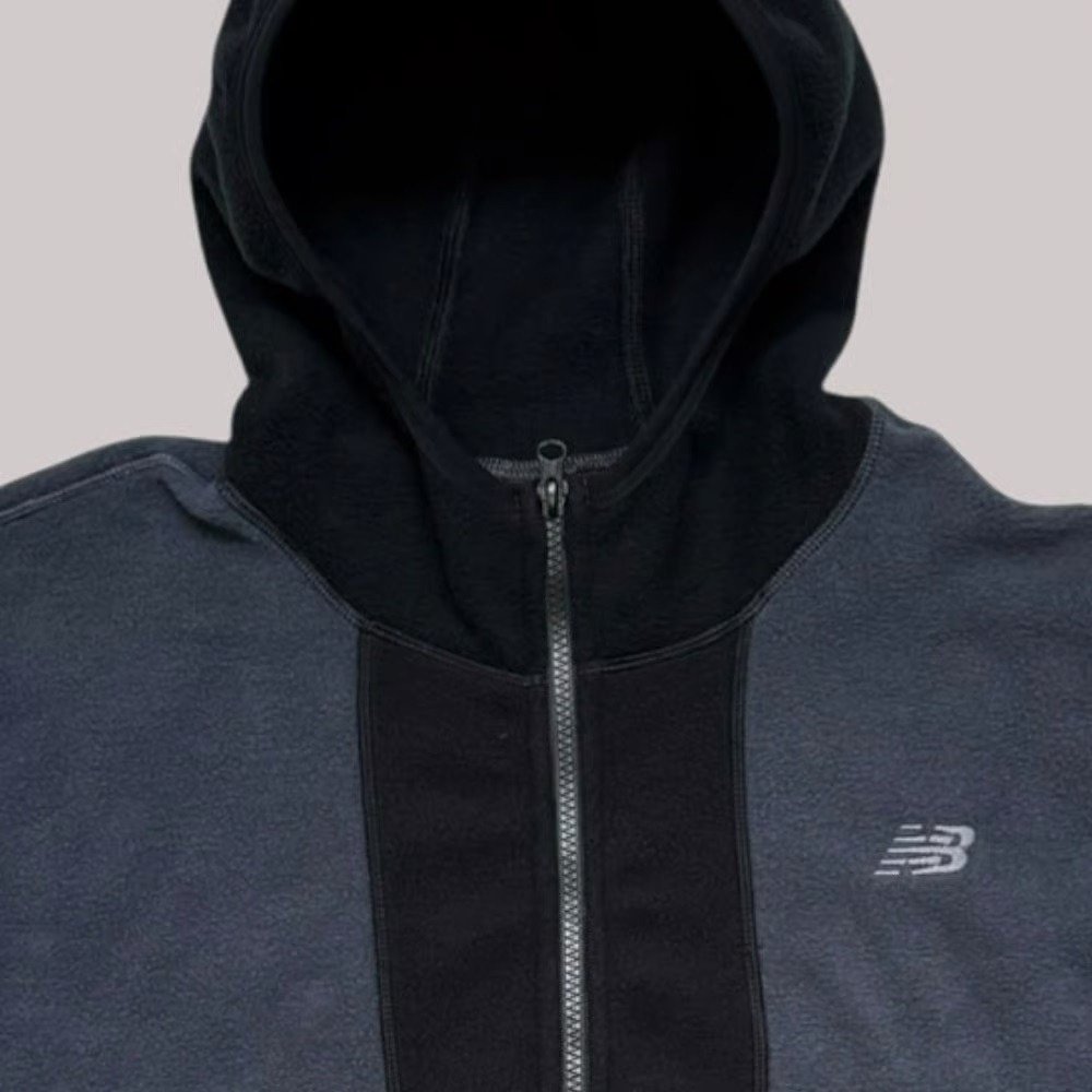 Jaqueta New Balance Fleece - masculino - grafite escuro Cinza 3