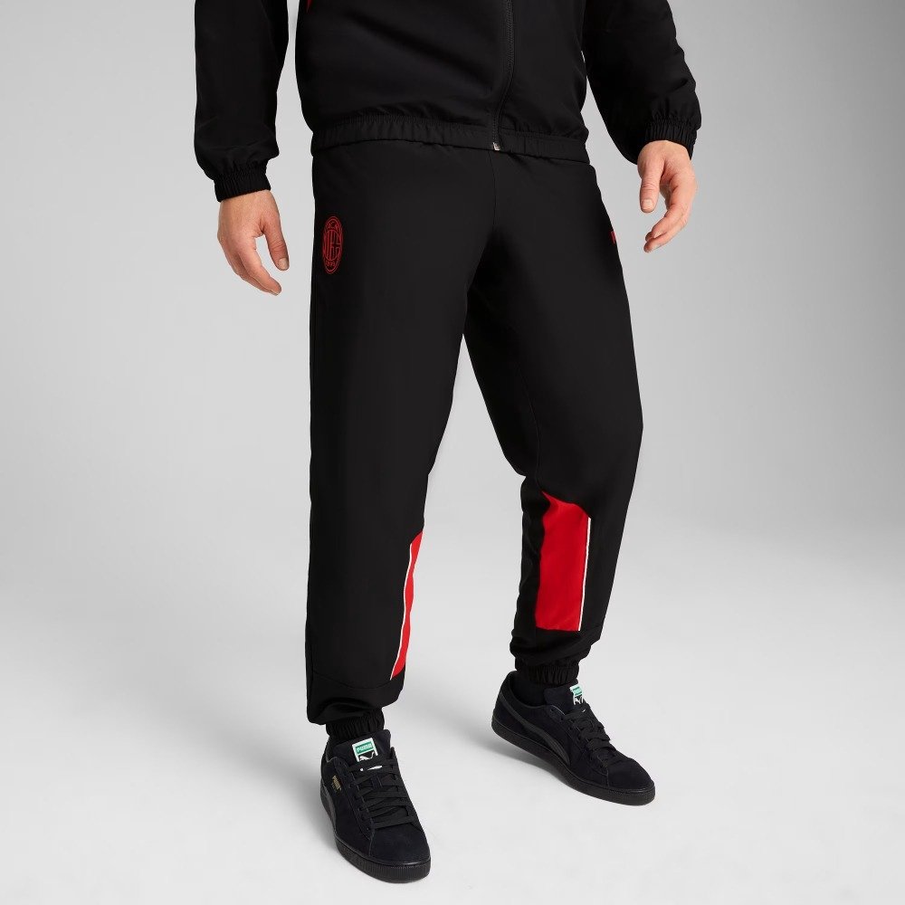 Calça Puma AC Milan ftblARCHIVE - masculino - preto e vermelho