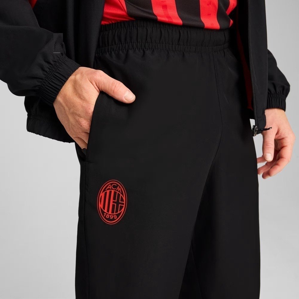 Calça Puma AC Milan ftblARCHIVE - masculino - preto e vermelho Preto 2