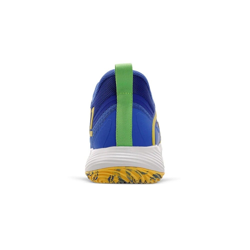Tenis OlympIikus Qu4dra BR1 - masculino - azul  e amarelo  Azul 3