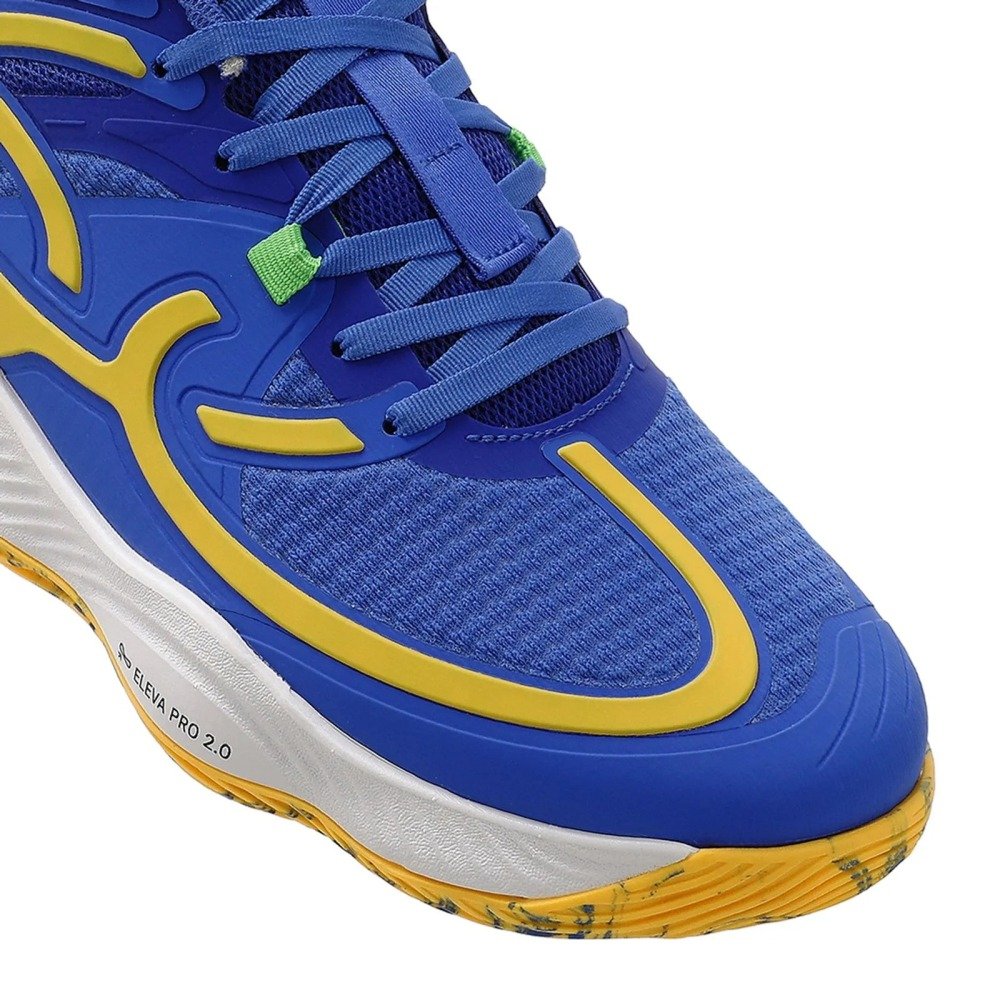 Tenis OlympIikus Qu4dra BR1 - masculino - azul  e amarelo  Azul 6