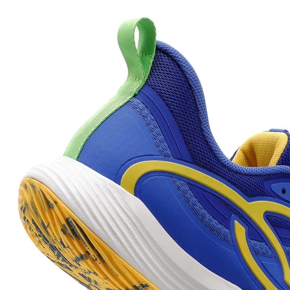Tenis OlympIikus Qu4dra BR1 - masculino - azul  e amarelo  Azul 7
