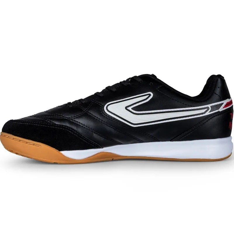 Tênis Futsal Topper Maestro Club V - unissex - preto e branco Preto 2