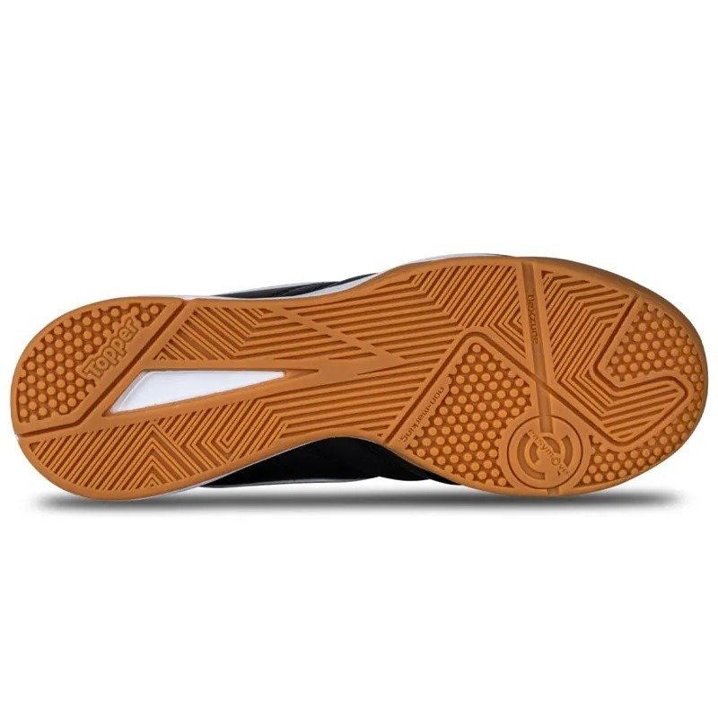 Tênis Futsal Topper Maestro Club V - unissex - preto e branco Preto 3