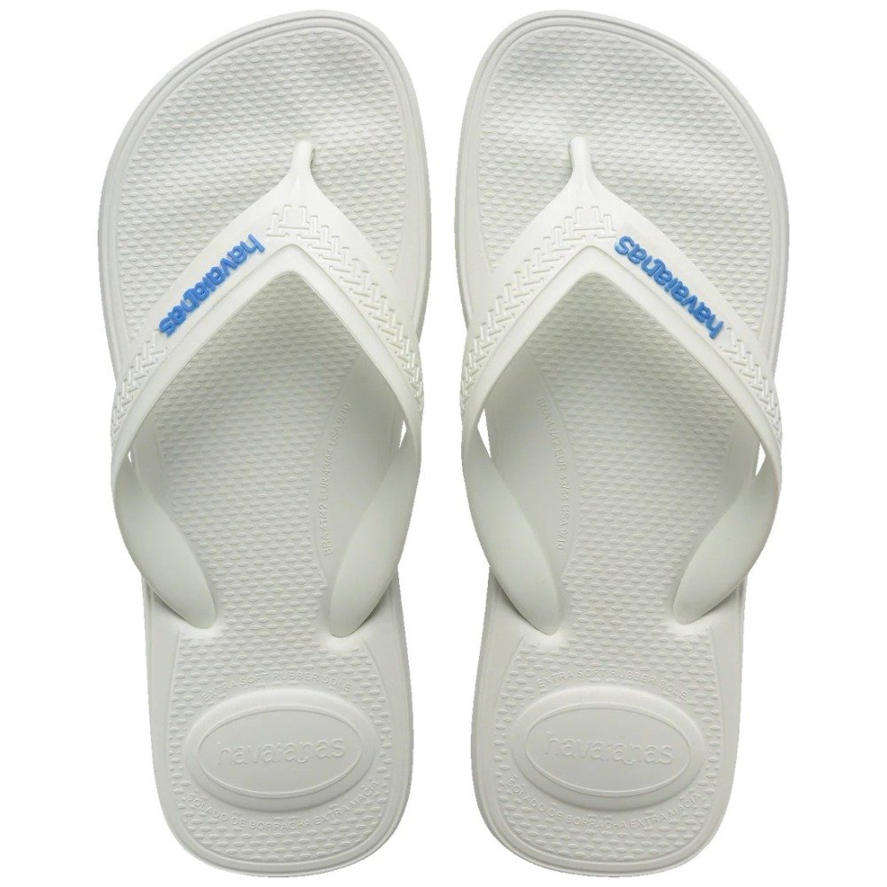 Chinelo Havaianas Top Max Comfort - unissex - branco e azul