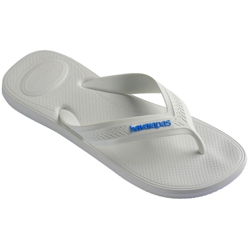 Chinelo Havaianas Top Max Comfort - unissex - branco e azul Branco 2