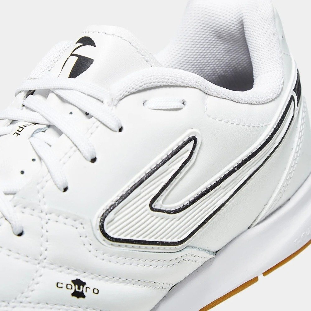 Chuteira Futsal Topper Maestro Pro V - unissex - branco e preto Branco 8