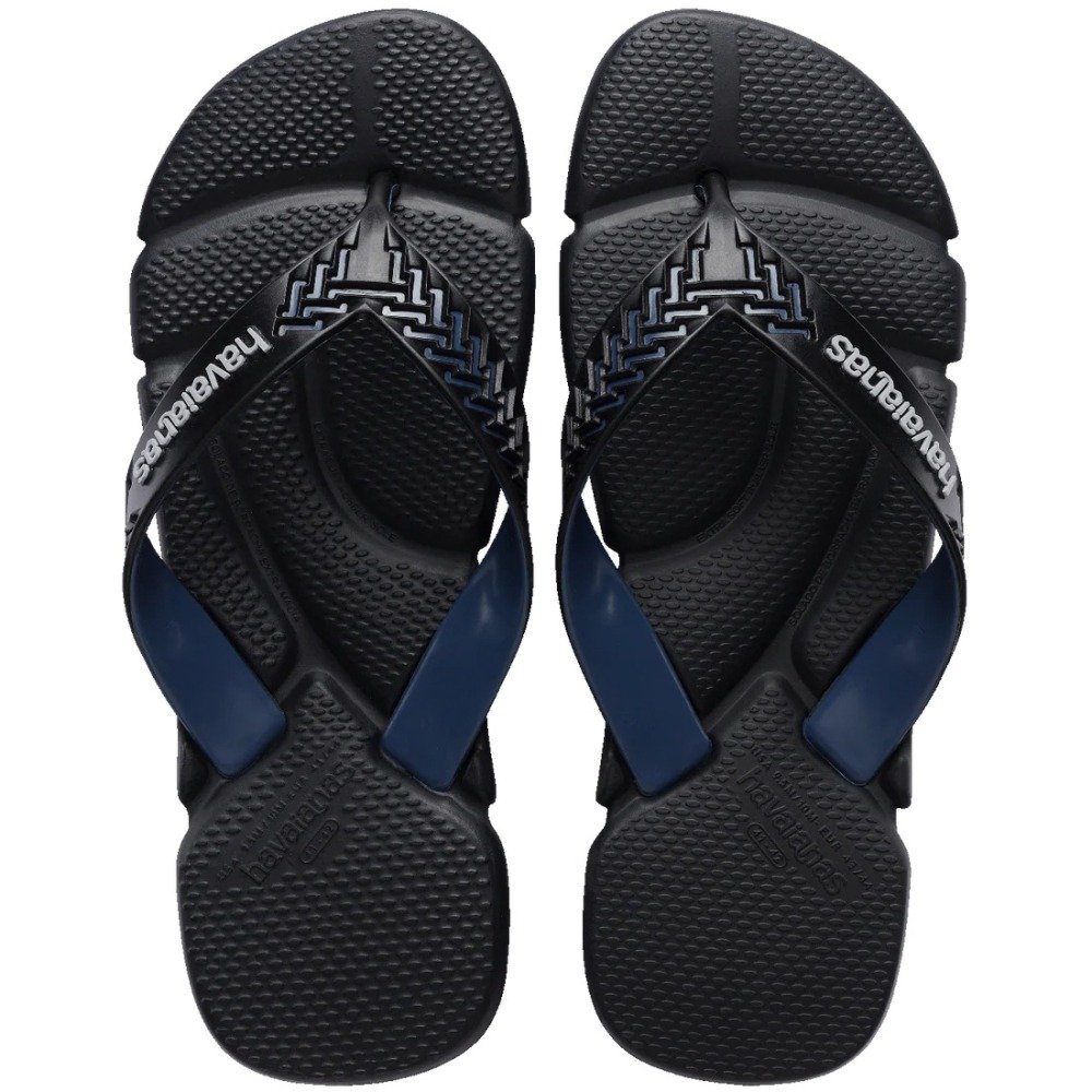 Chinelo Havaianas Power 2.0 - unissex - preto e azul marinho