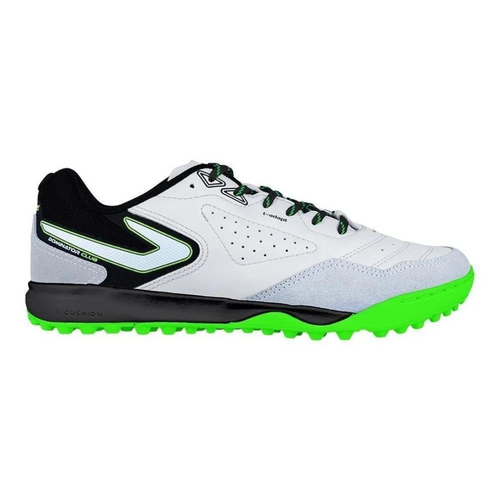 Chuteira Society Topper Dominator Club V - masculino - branco e verde
