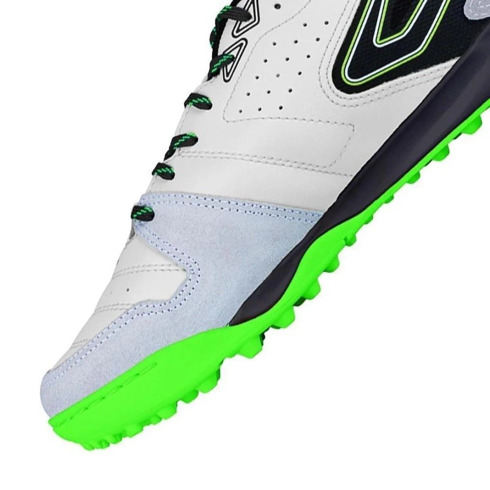 Chuteira Society Topper Dominator Club V - masculino - branco e verde Branco 5