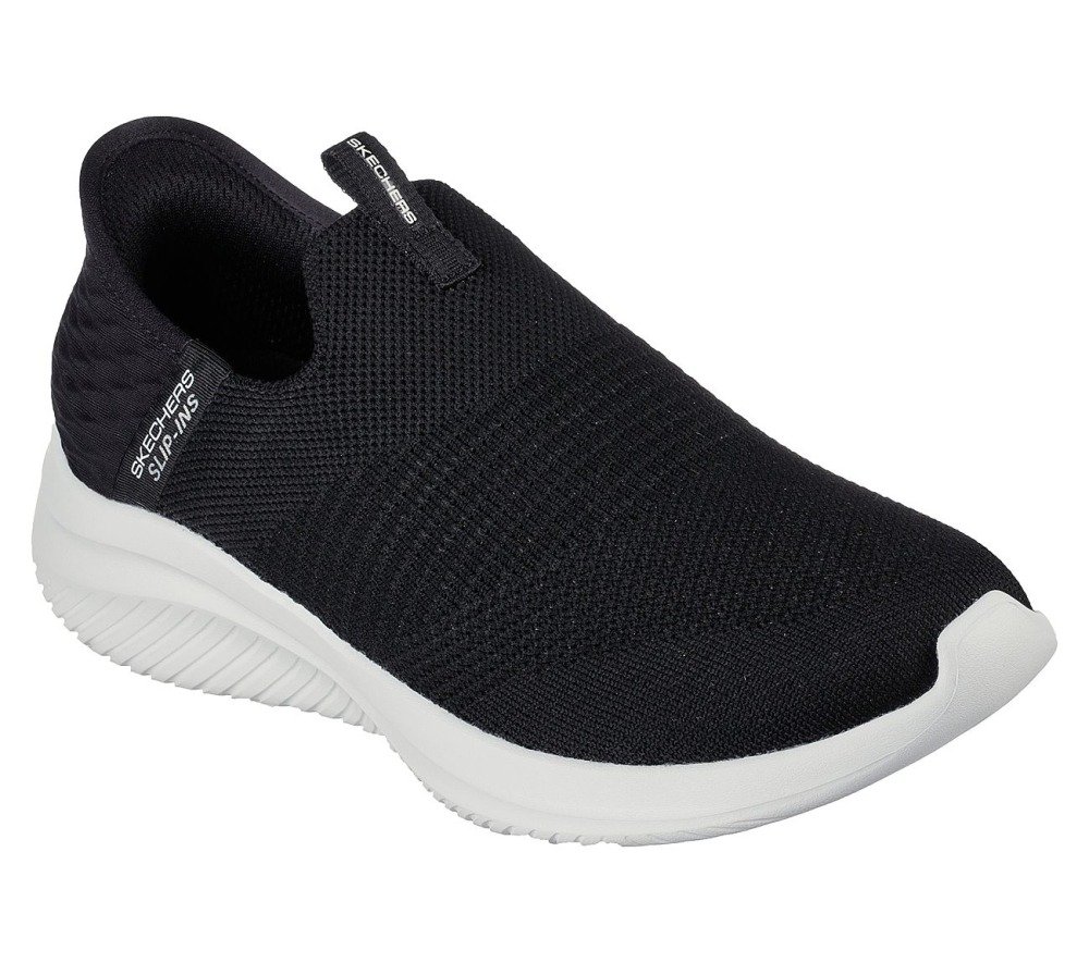 Tênis Skechers Ultra Flex Cozy Streak 3.0 - feminino - preto e branco Preto 5