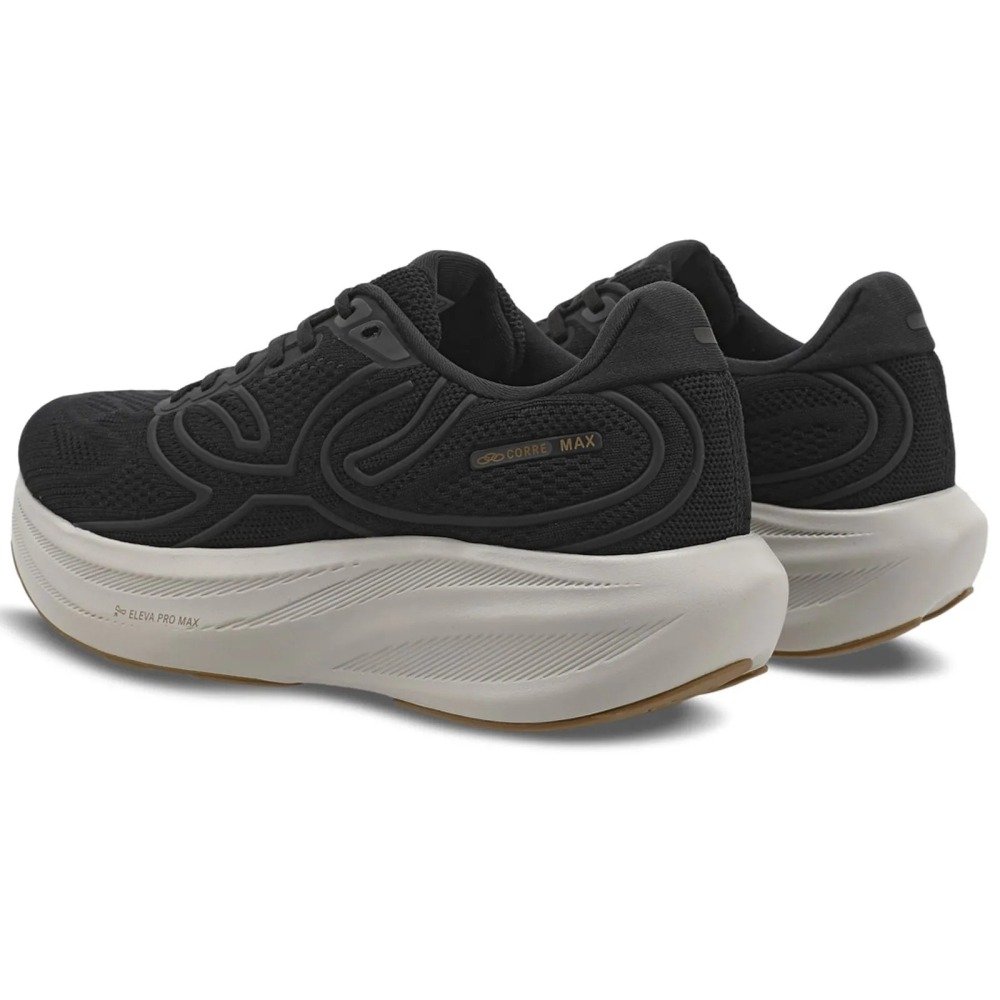 Tênis Olympikus Corre Max - unissex - preto e branco Preto 4